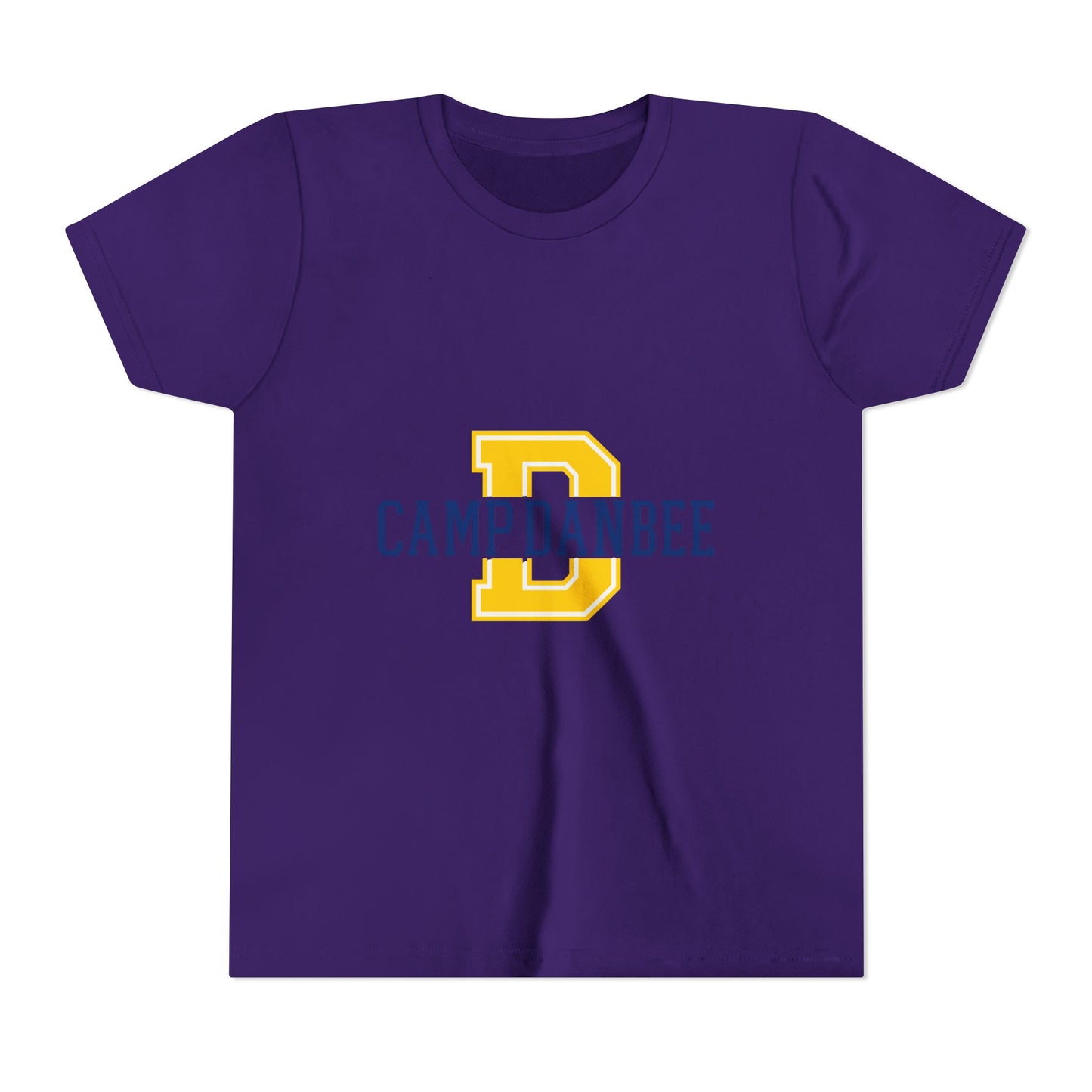 Youth Tee — 'Camp Danbee' Letterman D Logo Kids Shirt