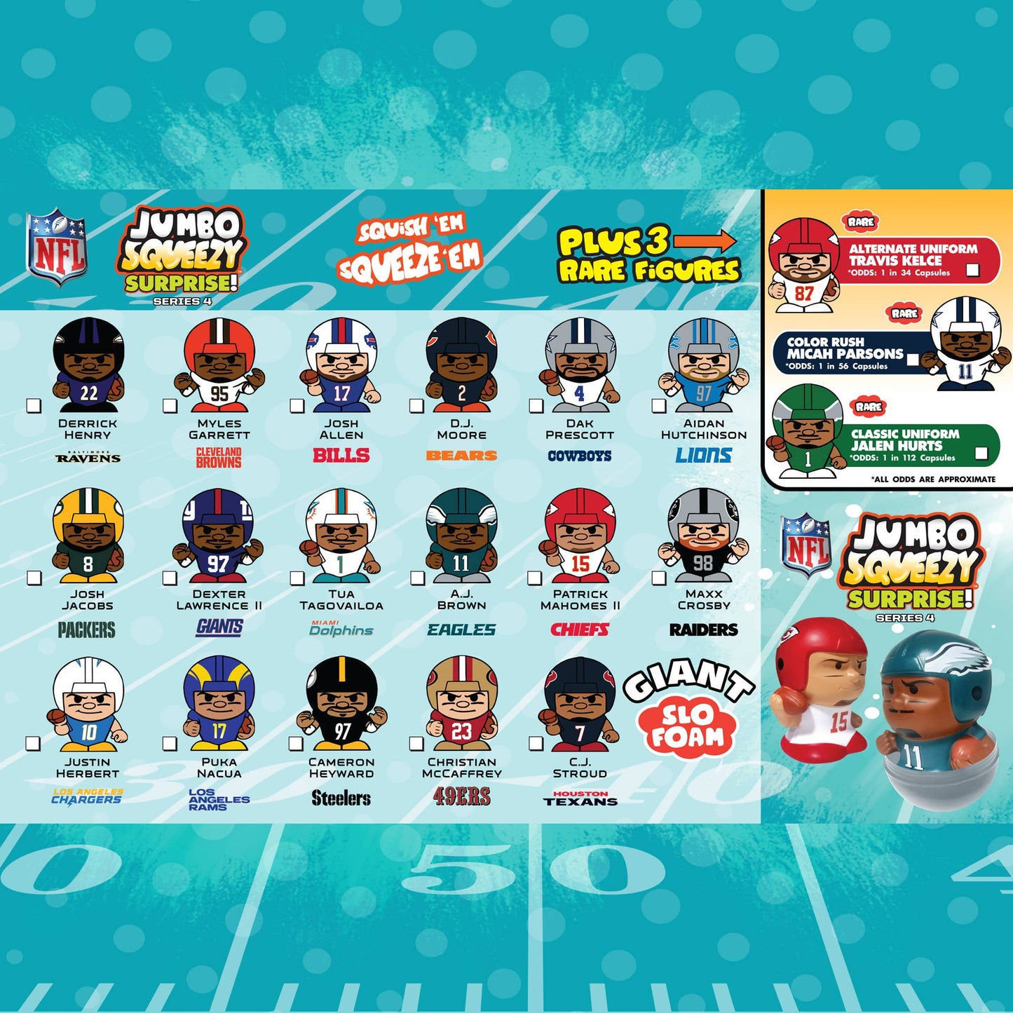 “Big League Squeeze” 🏈 NFL Jumbo Squeezy Capsule 2025
