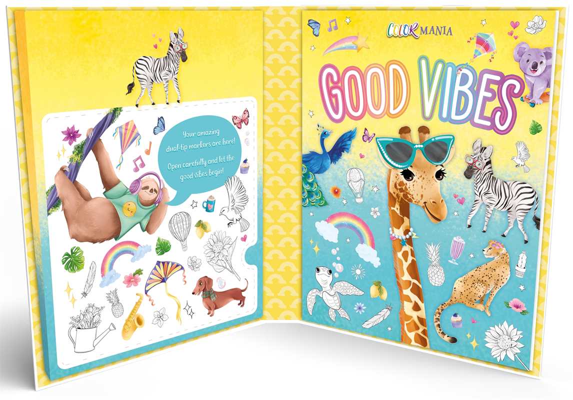 “Good Vibes Only” 🎨✨ Color Mania Coloring Set by Igloo Books