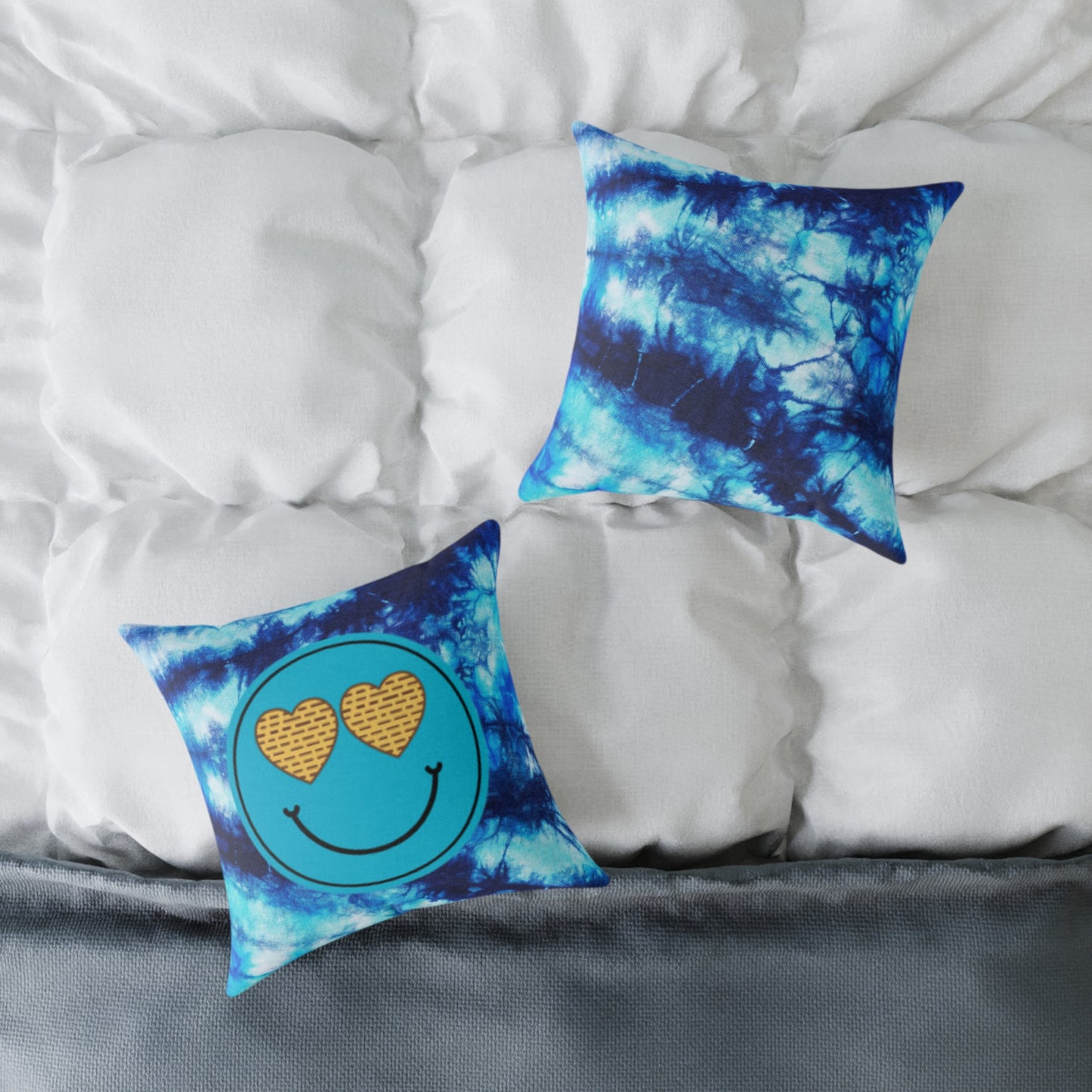 "Smile and Pass the Matzah" 🕯️ Passover Retro Smiley Pillow by CGO