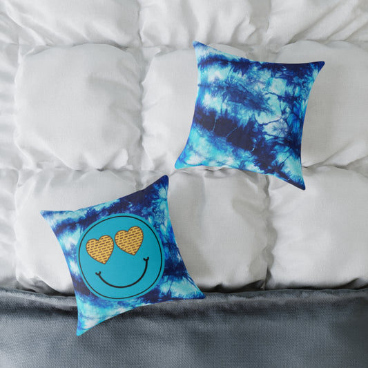 "Smile and Pass the Matzah" 🕯️ Passover Retro Smiley Pillow by CGO
