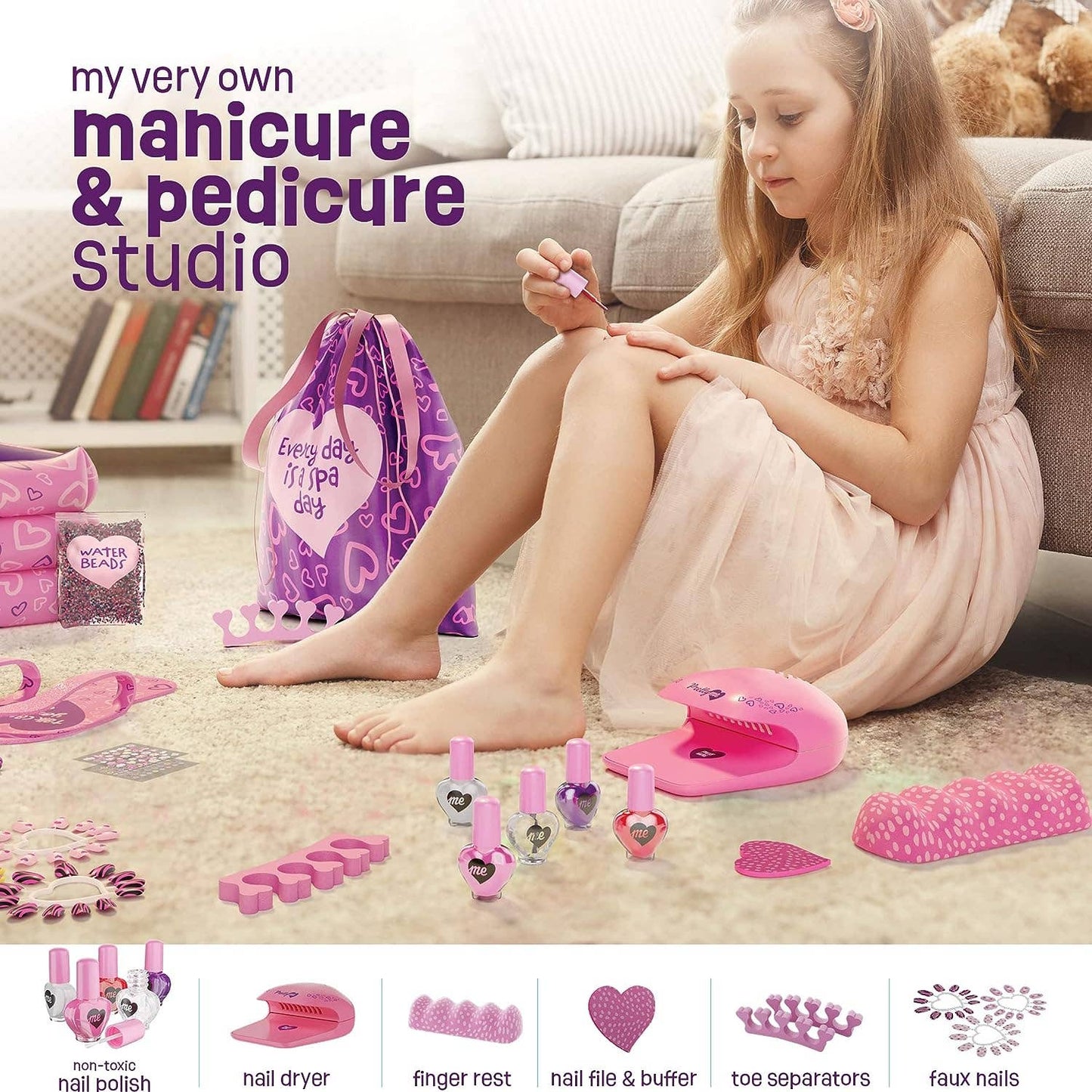 "Spa Day, Same Energy" 💅 Kids' Mani-Pedi Spa Gift Set by Dan&Darci