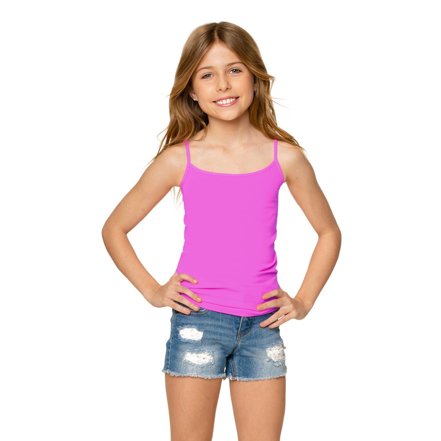 Nylon spandex girls camisole