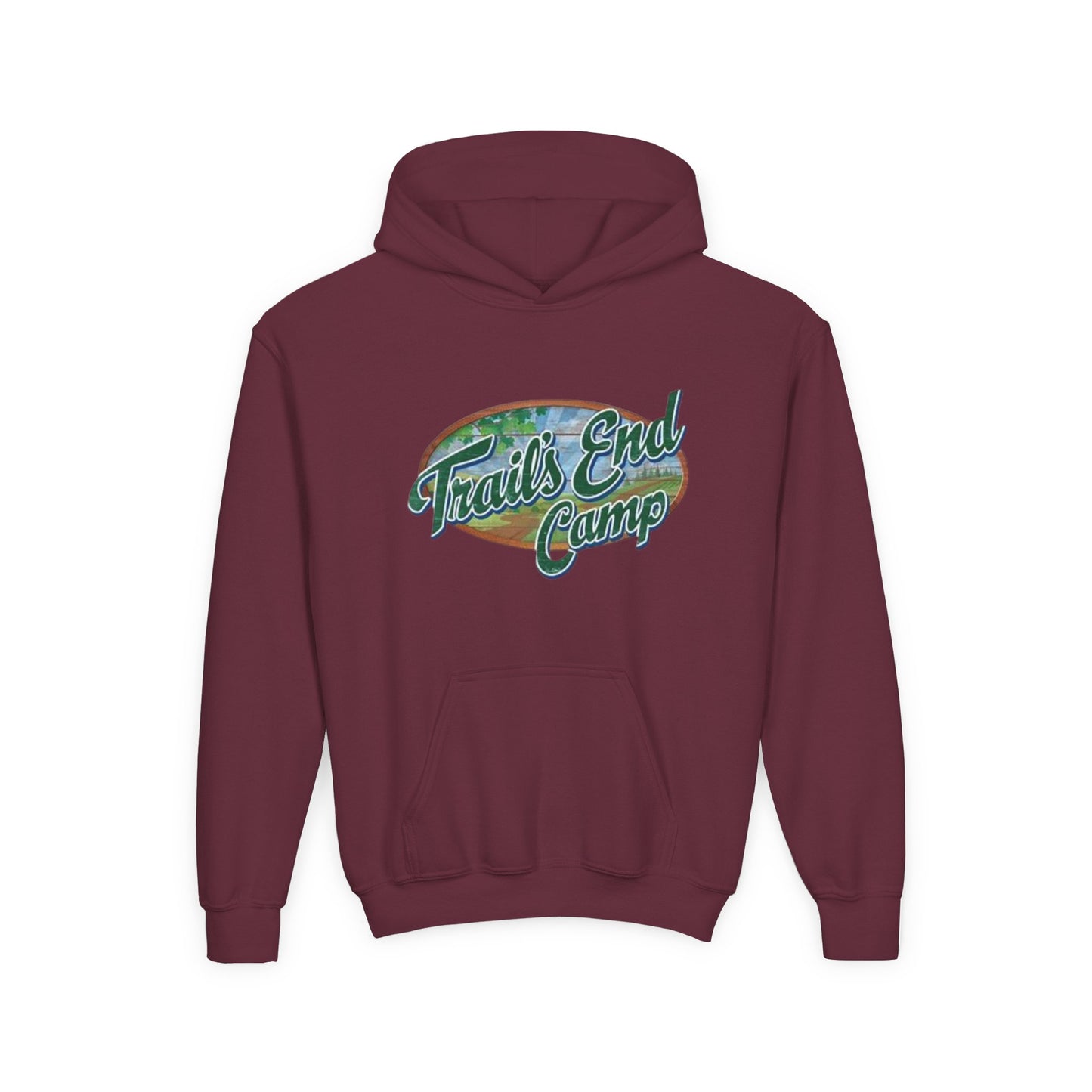 Youth Hoodie — Trails End Camp Retro Logo Sweatshirt