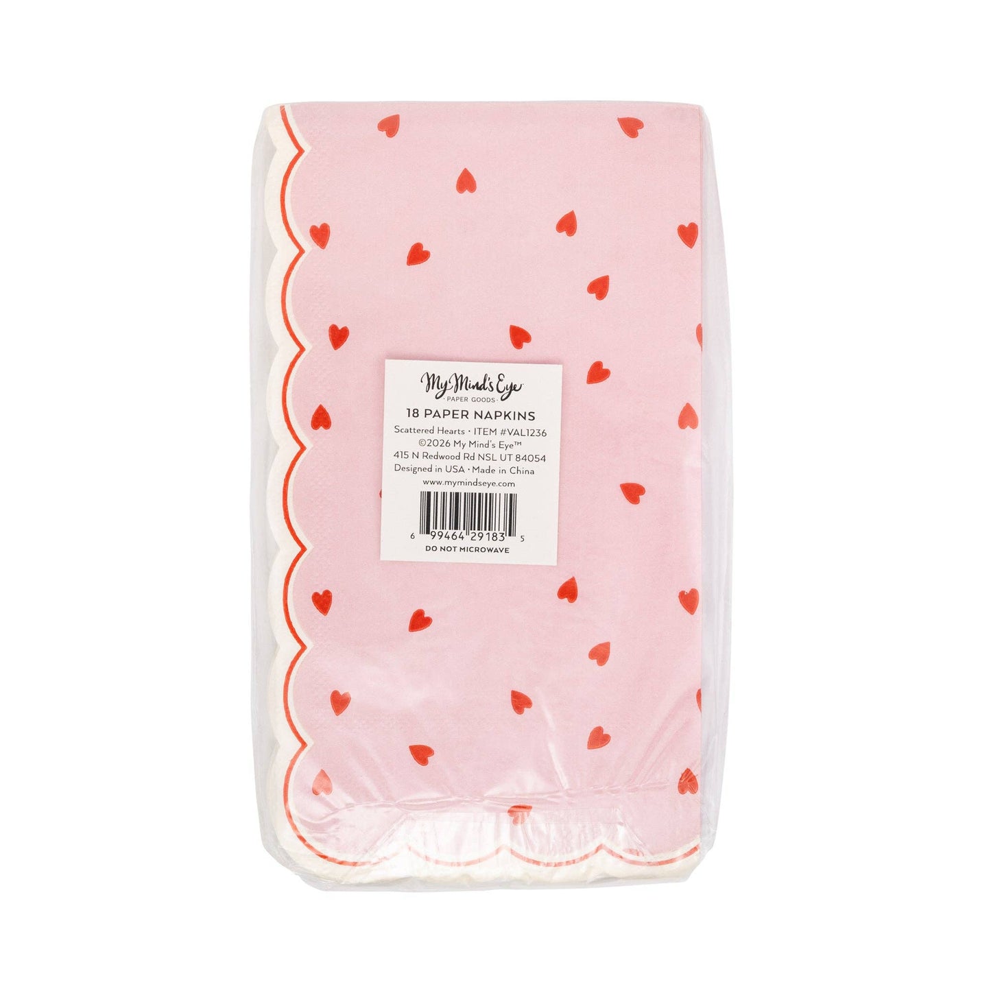 Heart pattern napkins for romantic dinners