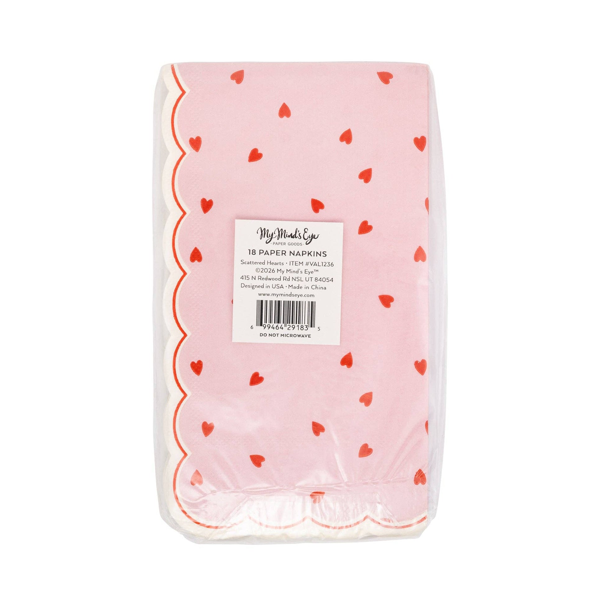 Heart pattern napkins for romantic dinners