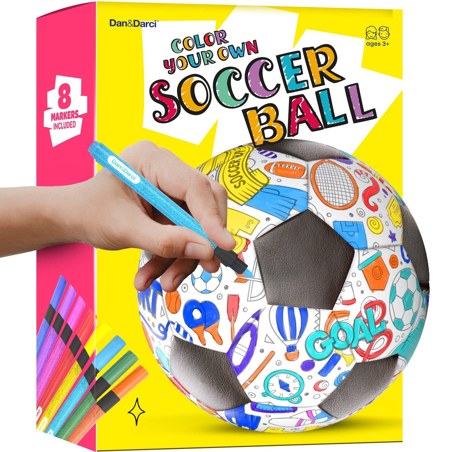 "Goal Tender" ⚽ Color-Your-Own Soccer Ball Kit by Dan&Darci