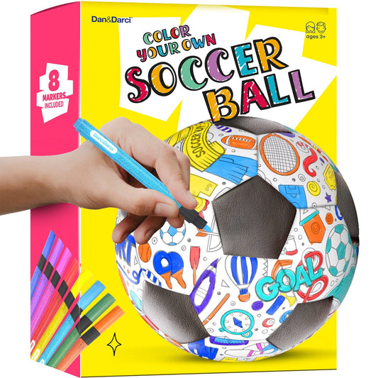 "Goal Tender" ⚽ Color-Your-Own Soccer Ball Kit by Dan&Darci