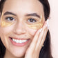 Moon-shaped under-eye masks infused with green tea, pearl extract, and cica to reduce puffiness, brighten dark circles, and soothe skin. Perfect for holiday prep, these sulfate and paraben-free masks energize and refresh the eye area in 15-20 minutes