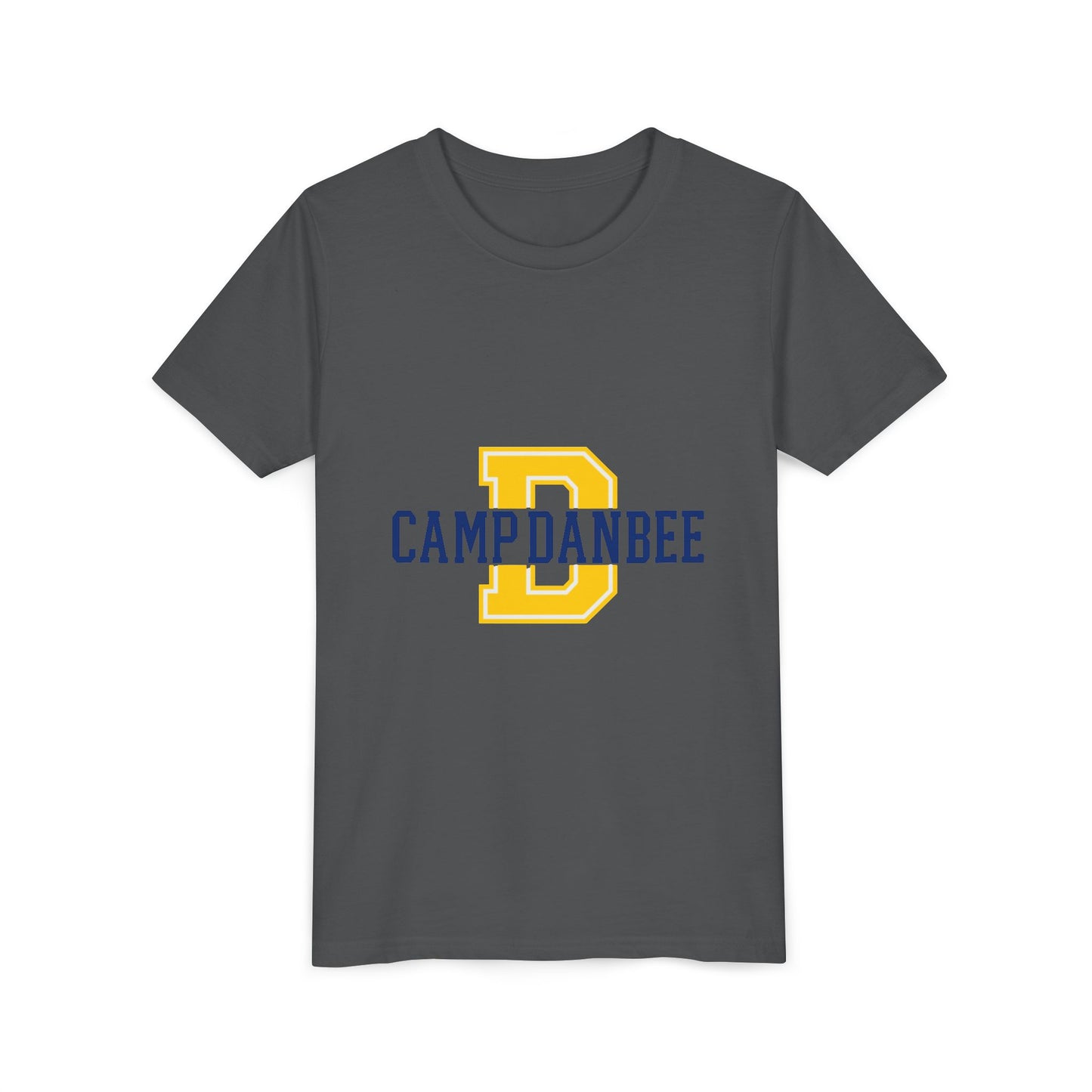 Youth Tee — 'Camp Danbee' Letterman D Logo Kids Shirt