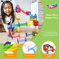 PicassoTiles 50-piece magnetic marble run for kids