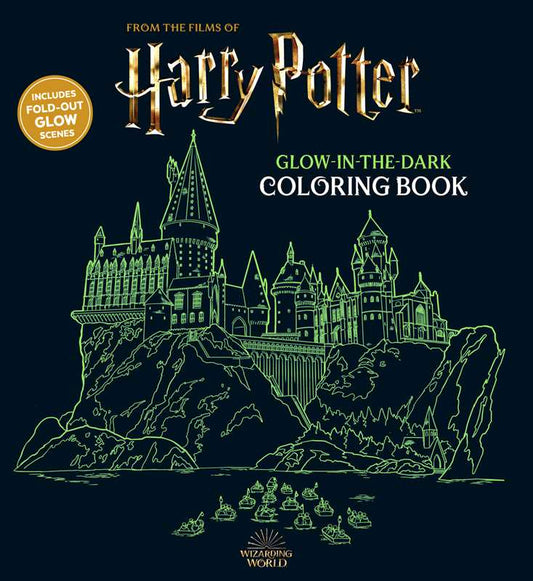 Harry Potter glow in the dark coloring book cover