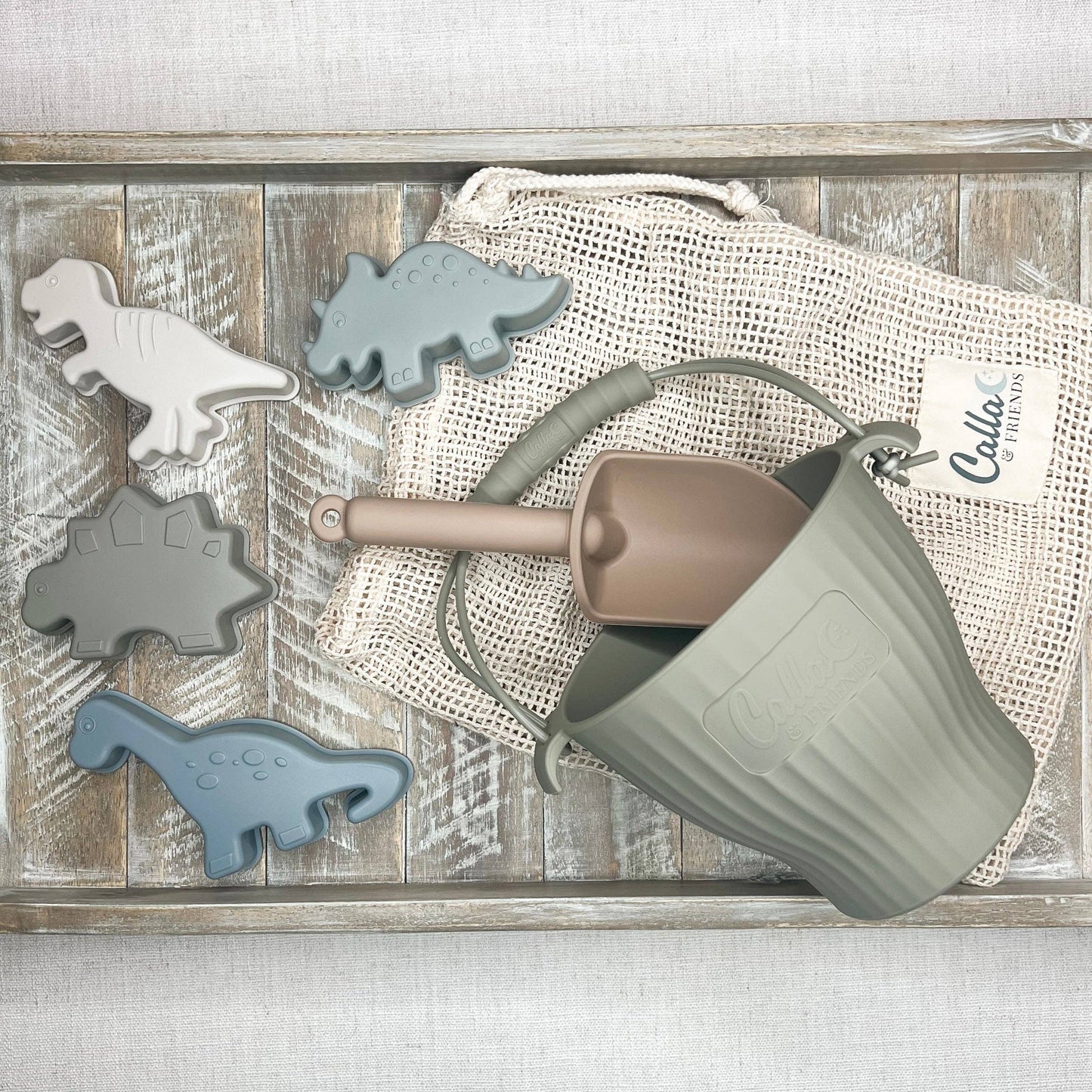 “Dominic’s Dino” 🦖 Silicone Beach Toy Set