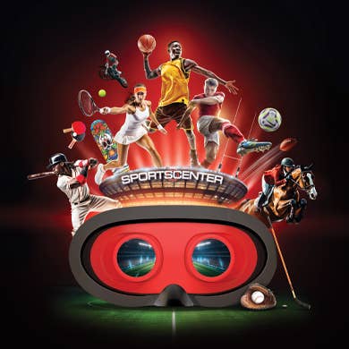 Kids VR goggles and interactive sports experience set