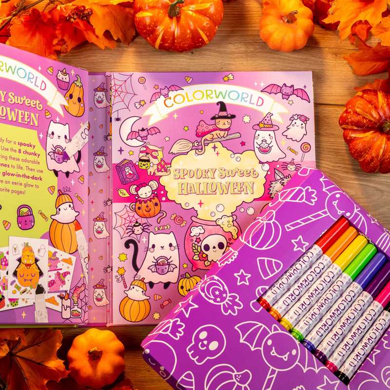 “Spooky Sweet Halloween” 🎃 ColorWorld: Spooky Sweet Halloween by: Kit - Paperback; 64 pages / English