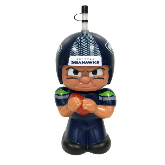 Seattle Seahawks Big Sip 3D water bottle with straw