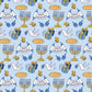 Happy Hanukkah Wrapping Paper. Festive blue, white, and gold designs featuring menorahs, dreidels, Stars of David, and 'Happy Hanukkah' messages. 2.5 x 10 ft roll of durable, premium #20 weight paper, perfect for wrapping holiday gifts. Sealed in a polly bag with a label printed on the paper.