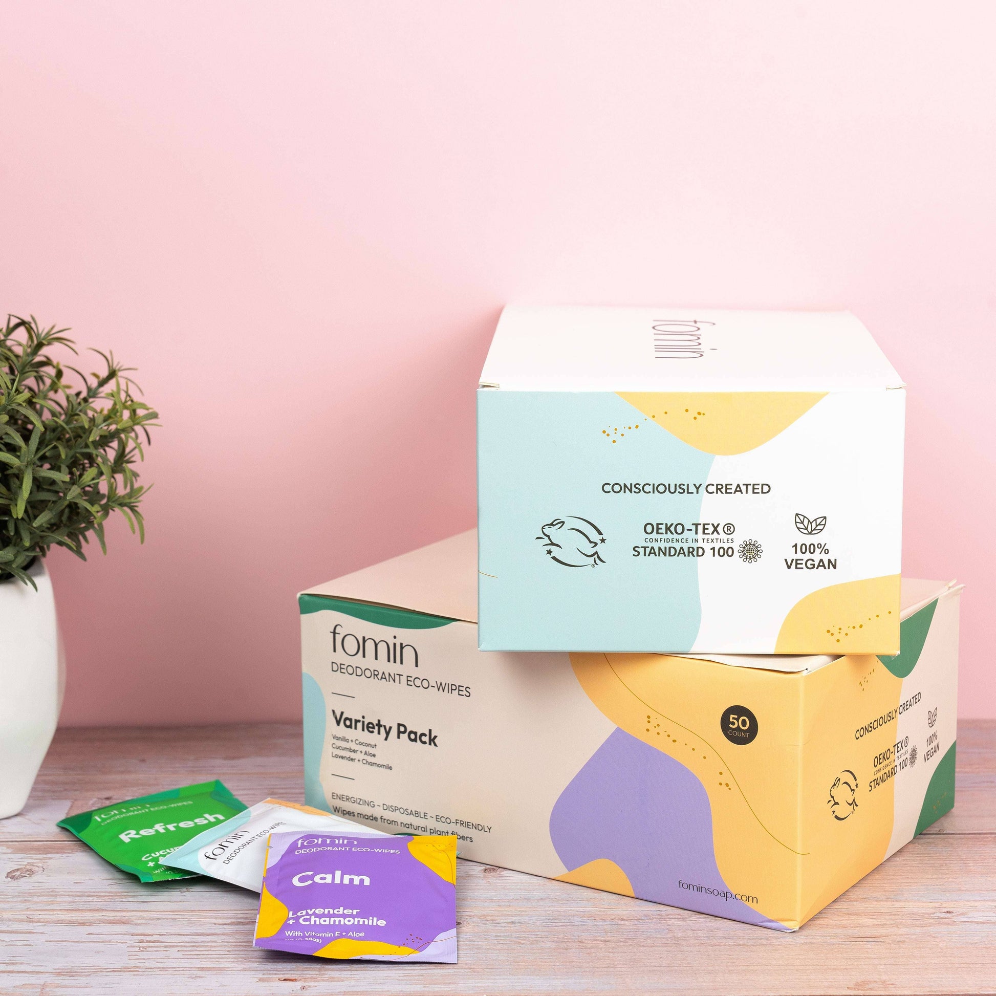 Carbon-neutral deodorant wipes for clean, conscious on-the-go freshness