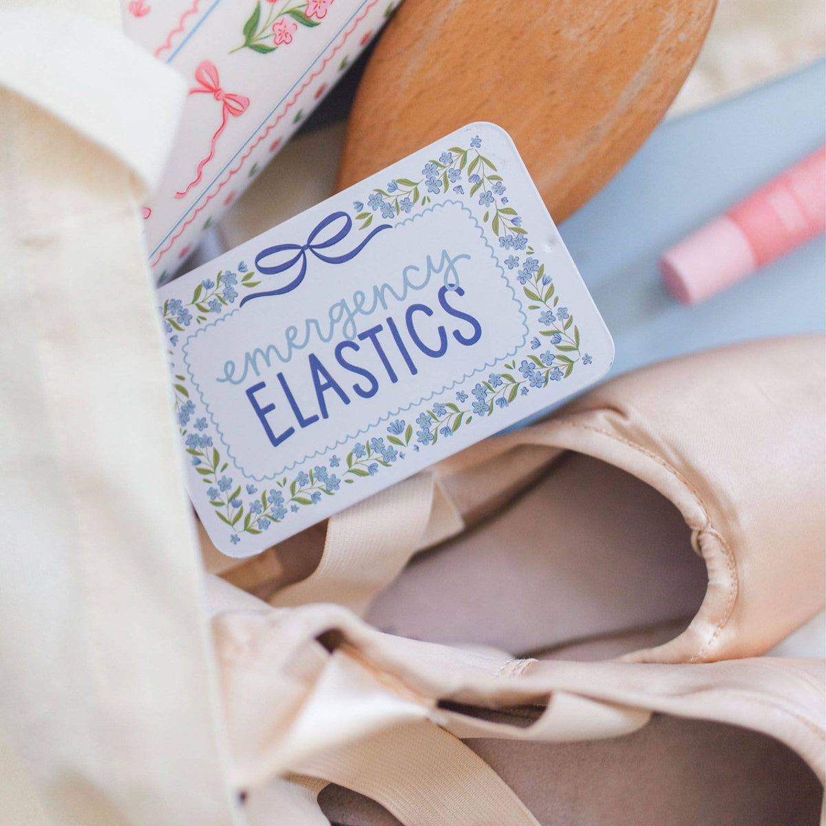 "Tie It Back" 🎀 Emergency Hair Ties Travel Tin (20 Elastics) by Pippi Post