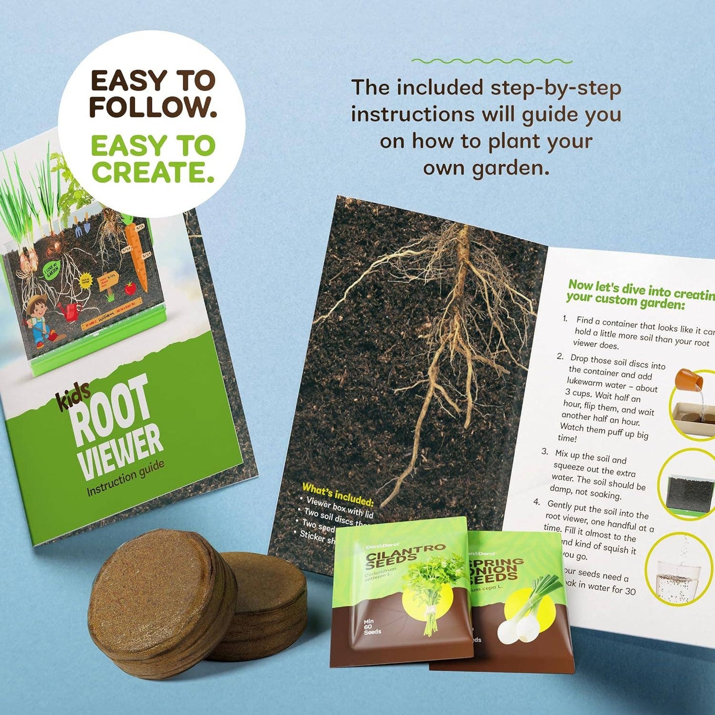 "Down to Earth" 🌱 Root Viewer Science Garden Kit by Dan&Darci