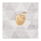Golden Apple cocktail napkins with gold trim