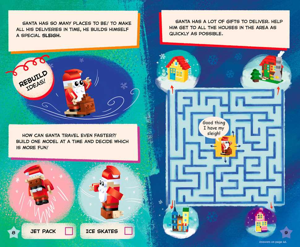 Kids LEGO activity box with puzzles and comics