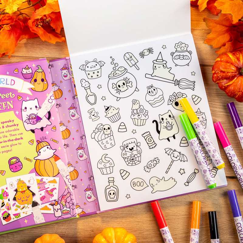 “Spooky Sweet Halloween” 🎃 ColorWorld: Spooky Sweet Halloween by: Kit - Paperback; 64 pages / English