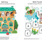 Brain training book with 55+ puzzles
