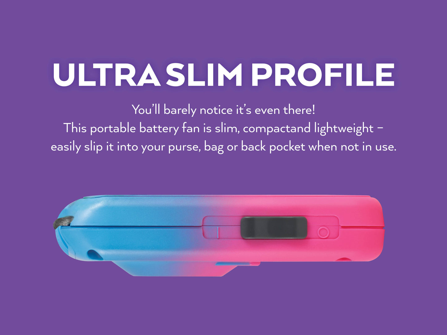 “Fan Girl” 🪭 O2Cool Deluxe Necklace Fan Ombre Colors