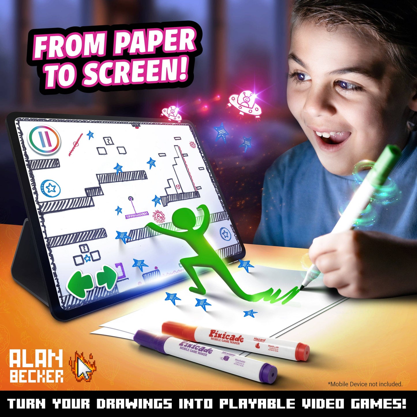 DIY video game creation kit for kids