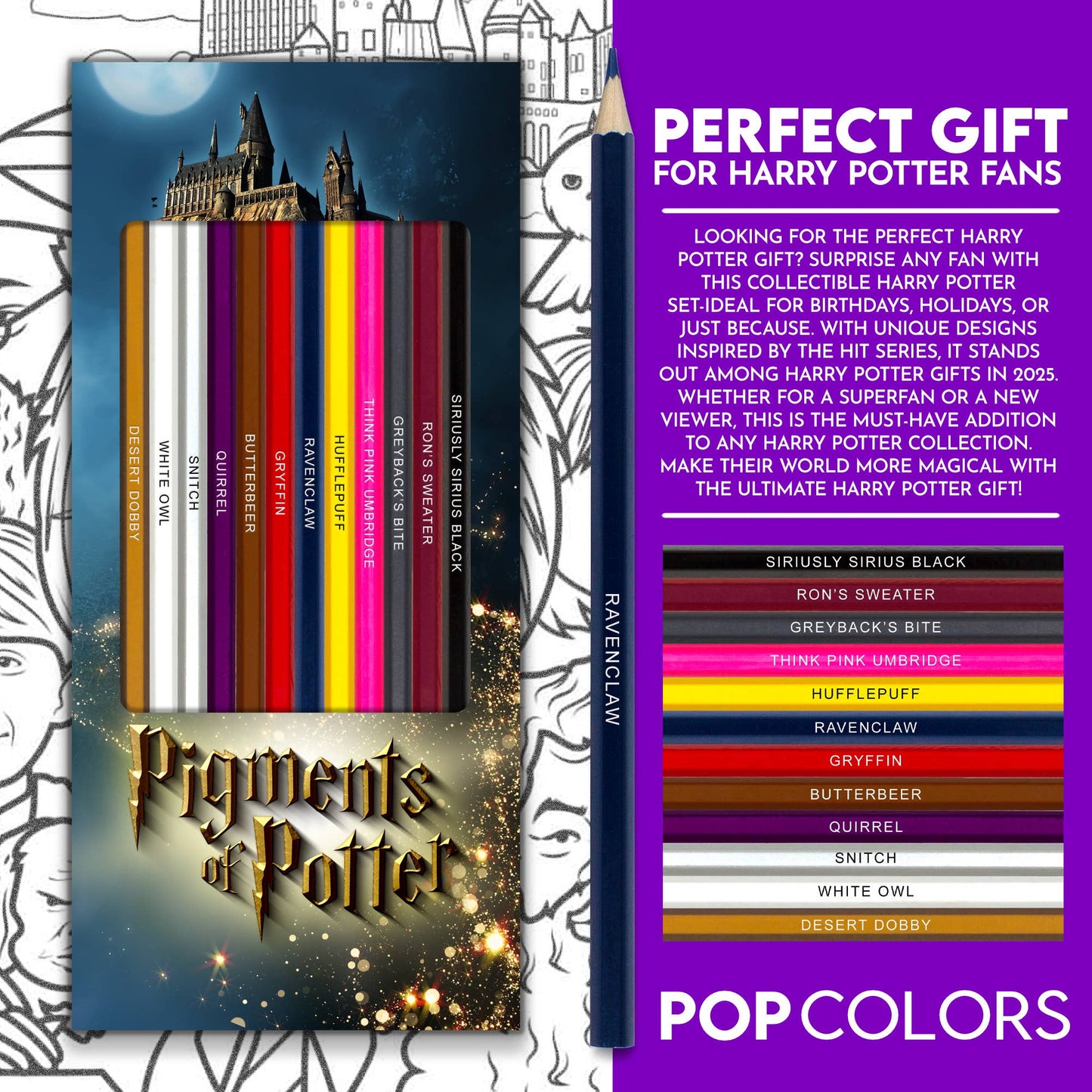 Pigments of Potter Pencil Set
