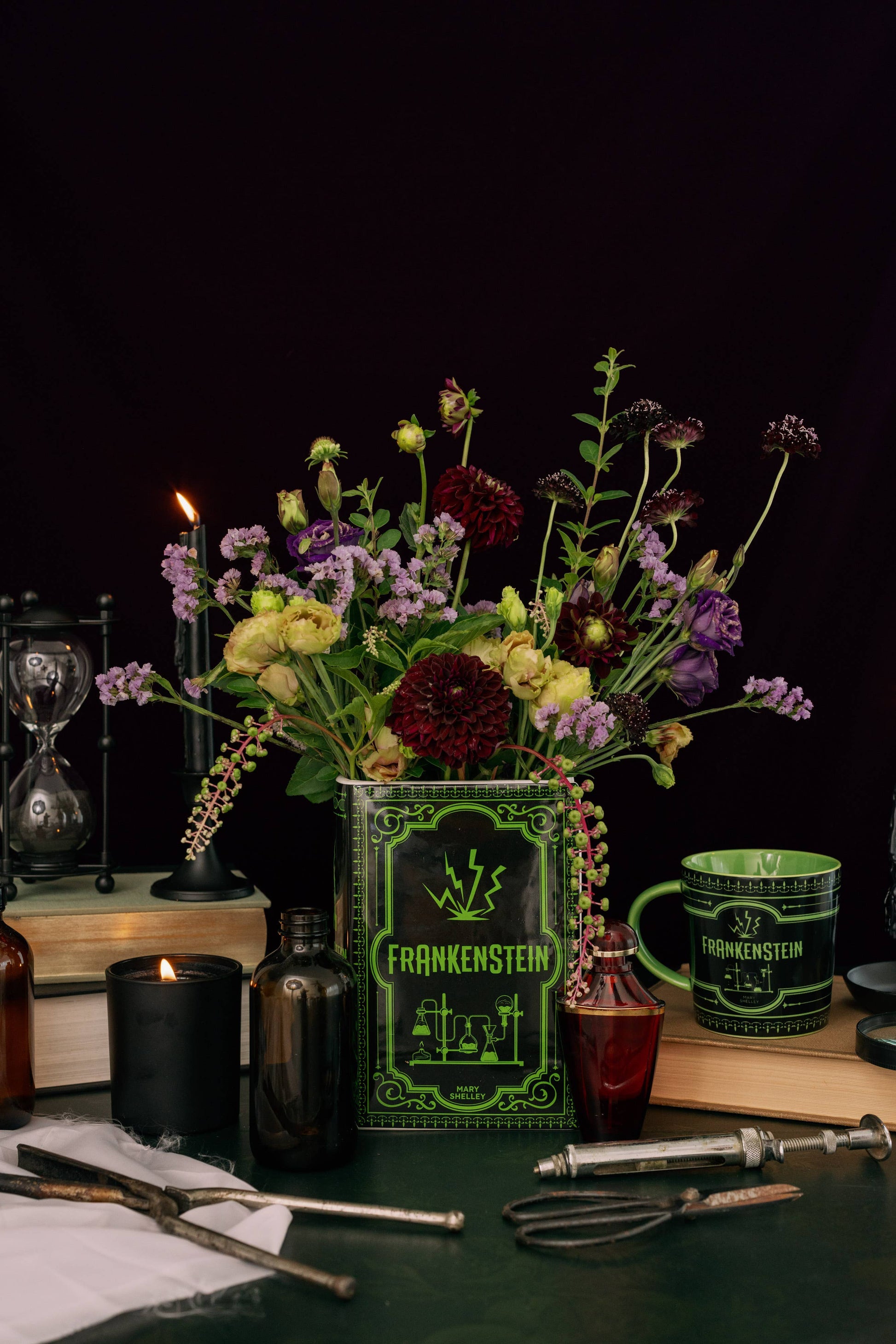 Literary home decor inspired by Frankenstein
