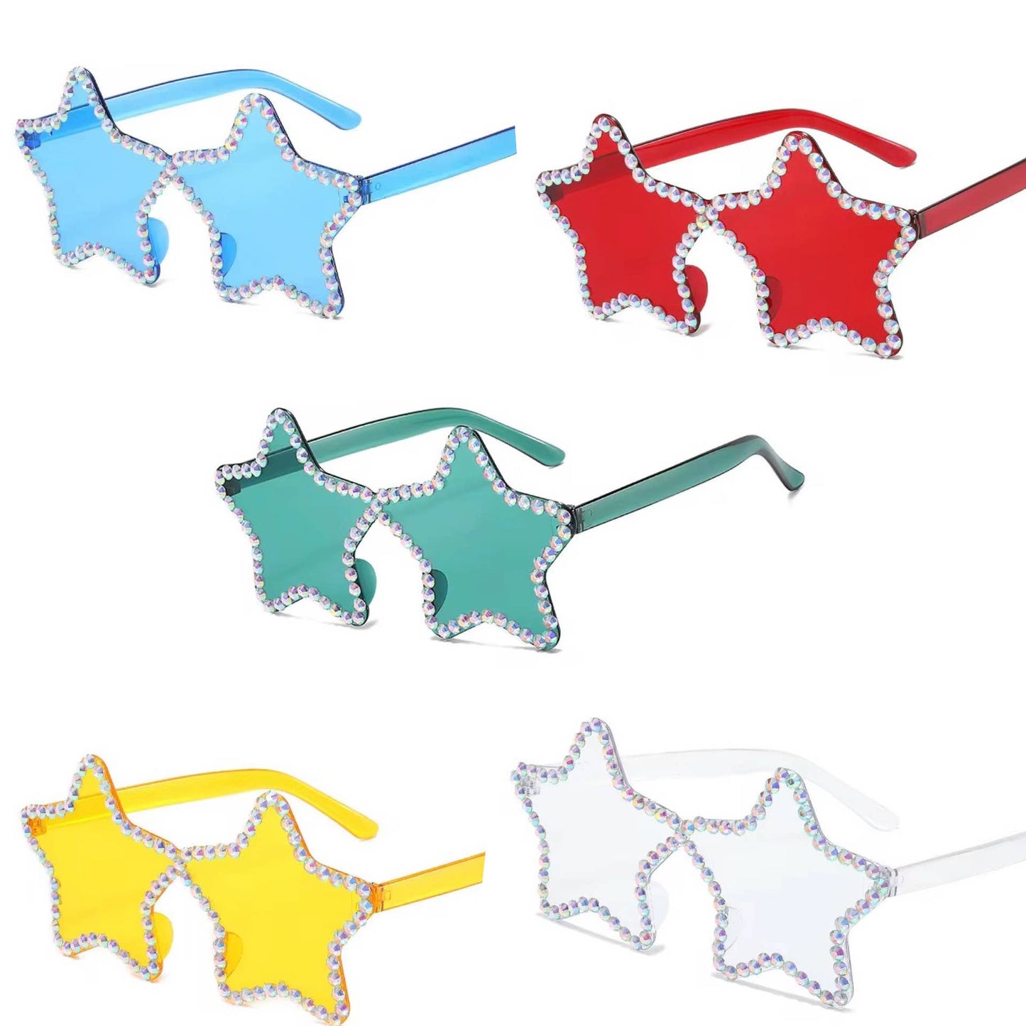 "Star Quality" ⭐ Red Rhinestone Star Sunglasses by Lil Darlings Inc