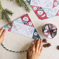 Kids Christmas folding joke teller sheets