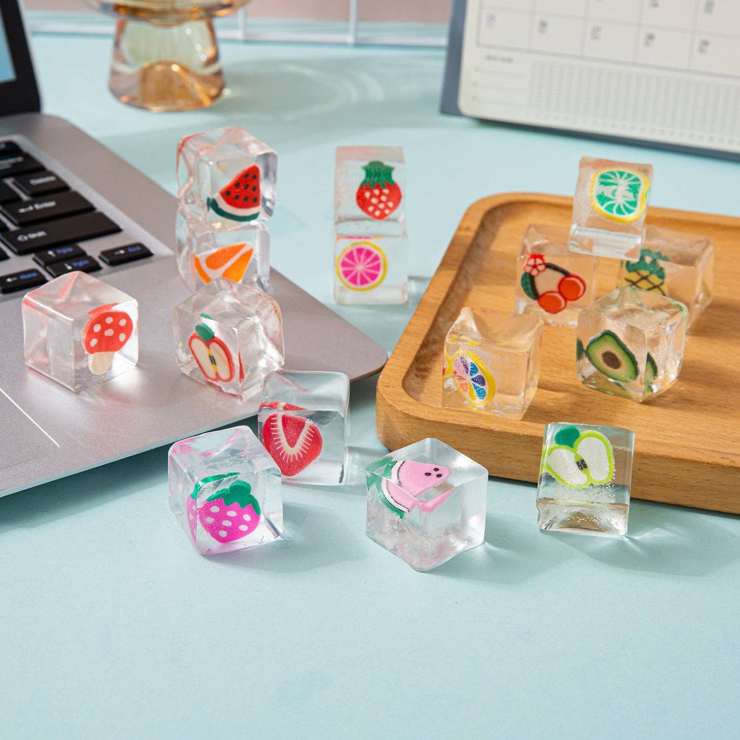 "Chilled Out" 🧊 Fruit Ice Cube Squishy Slow-Rising Sensory Toy