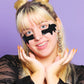 Detoxifying Undereye Masks with Charcoal, Tremella Mushroom, and Niacinamide - Helps Depuff and Brighten Dark Circles, Hydrogel Formula in Cute Bat Wing Shapes.