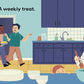 Jewish family celebrating Shabbat board book