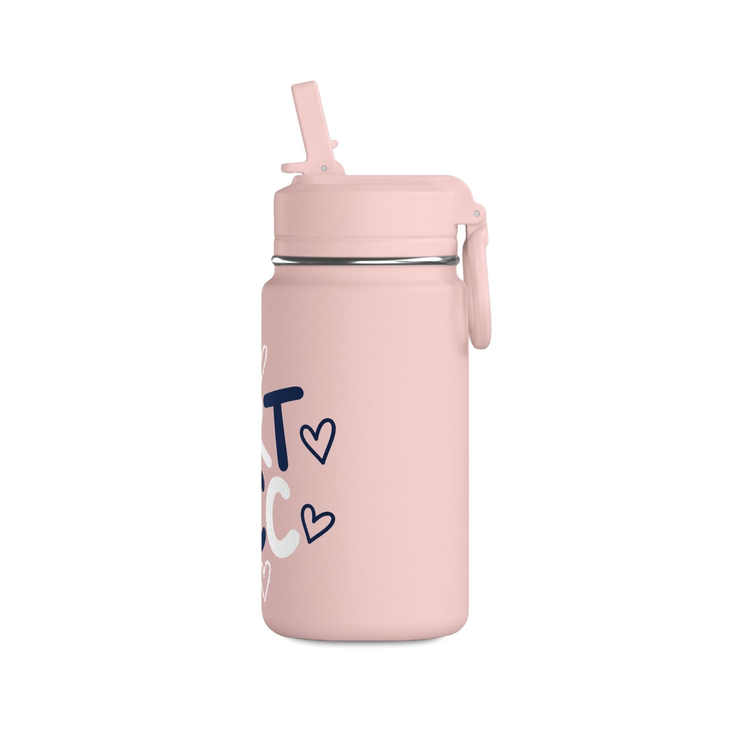 WRT ECC “Marker Script & Doodle Hearts” Kids Water Bottle (14oz)