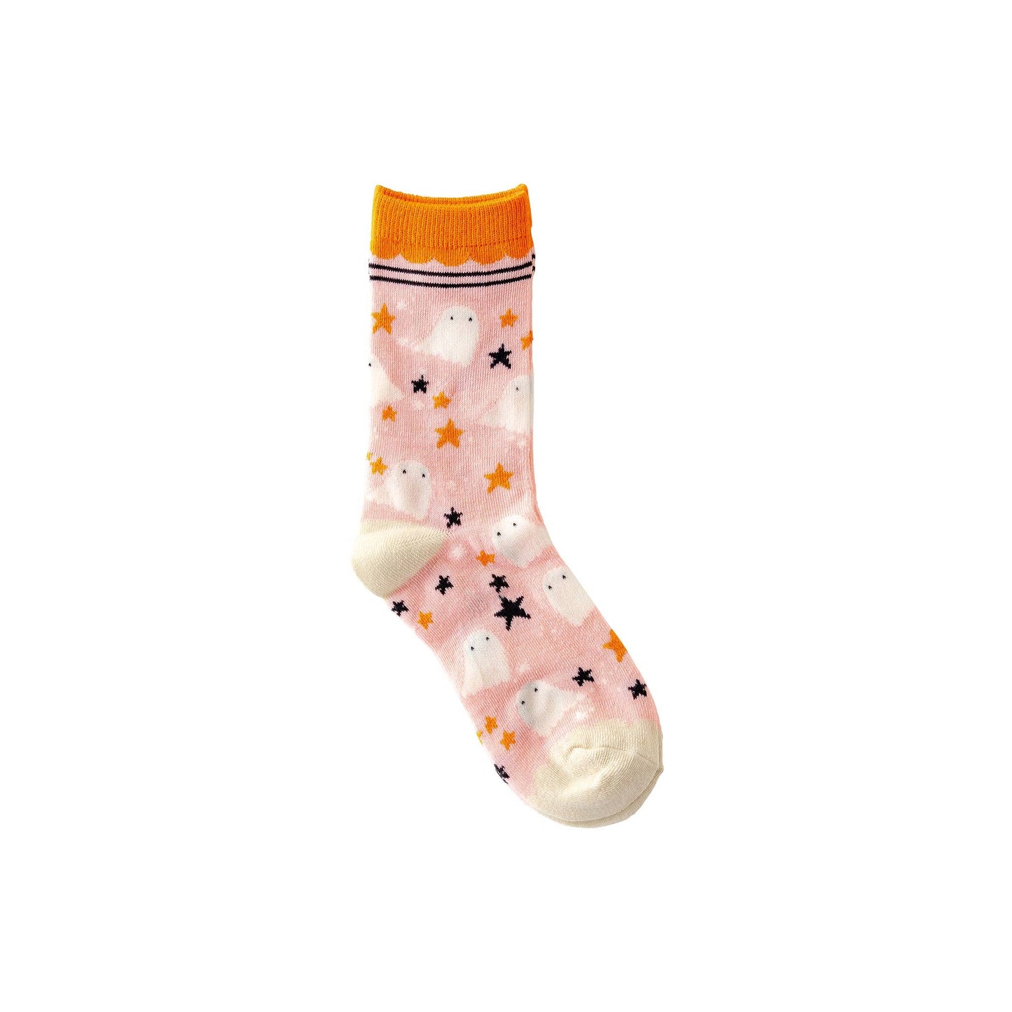 “Spirited Steps” 👻 Ghost Pattern Halloween Socks by My Mind's Eye