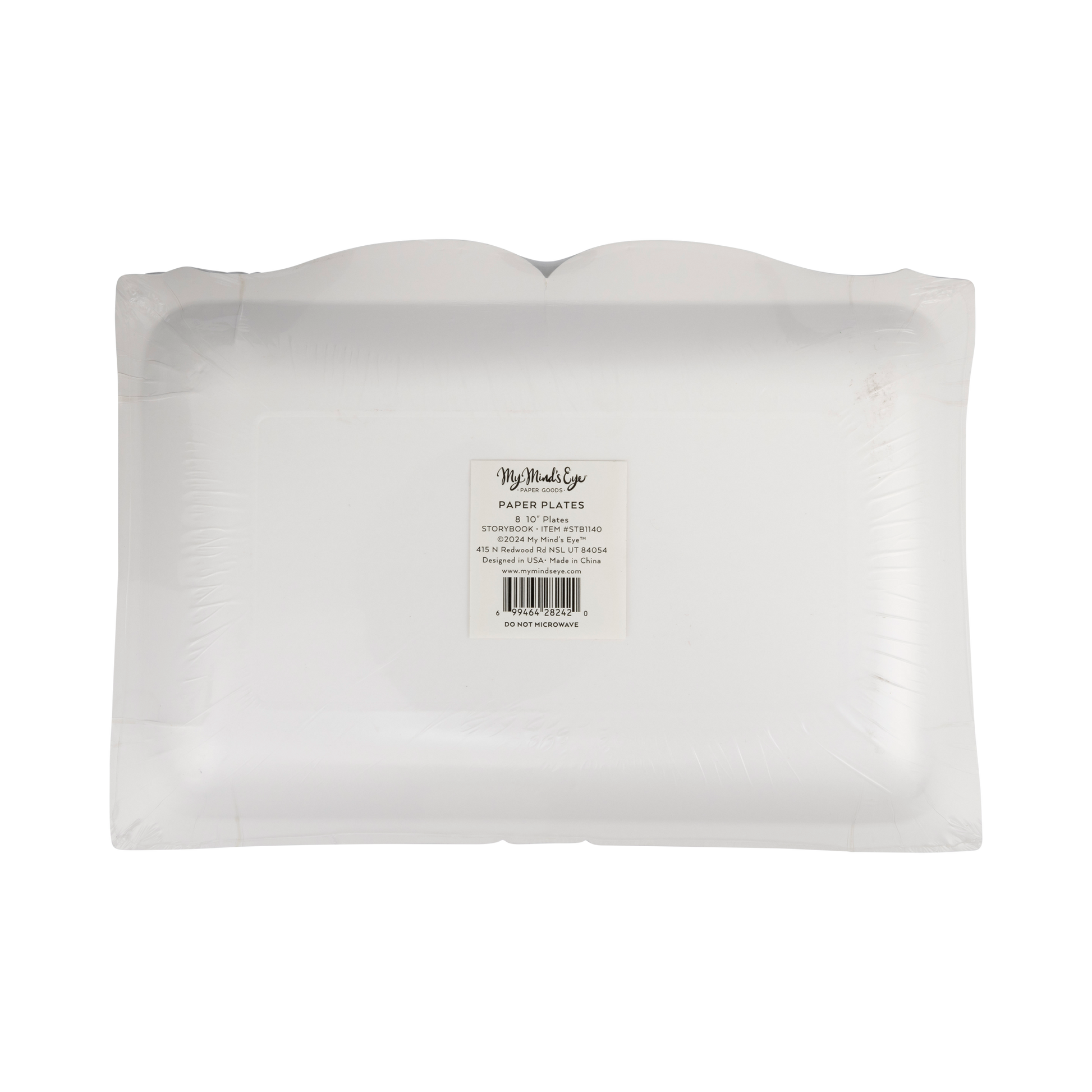 Storybook Shaped Plate for holidays, featuring playful design with gold foil accents. Includes 8 paper plates (10" x 7.5") perfect for festive feasts. From OccasionsbyShakira.com, this whimsical plate adds nostalgic charm to your holiday table, inspiring memory-making moments. Pack of 3 sets for wholesale.