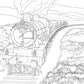 Hogwarts castle coloring page from book