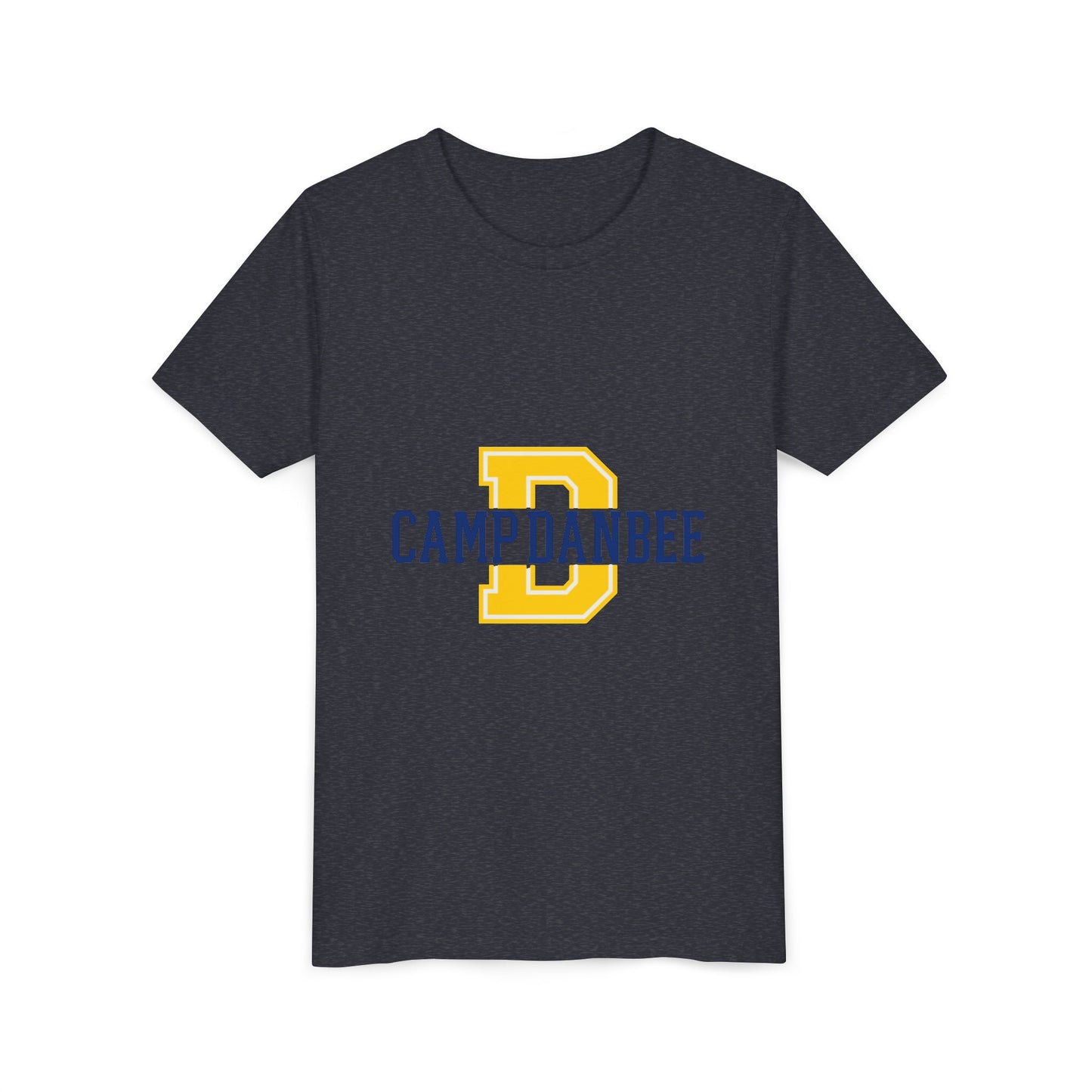 Youth Tee — 'Camp Danbee' Letterman D Logo Kids Shirt