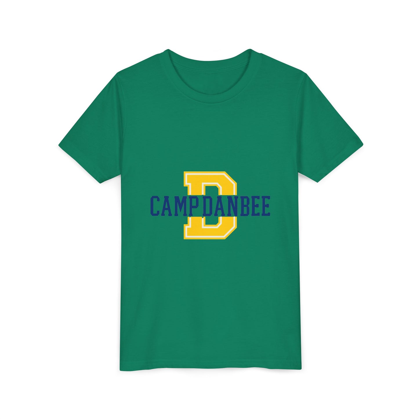 Youth Tee — 'Camp Danbee' Letterman D Logo Kids Shirt