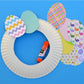 Classroom Easter project with colorful wreath