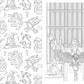 Inside pages of Harry Potter coloring book