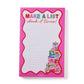 “Check It Twice” 📝 Holiday Wish List Notepad by Packed Party