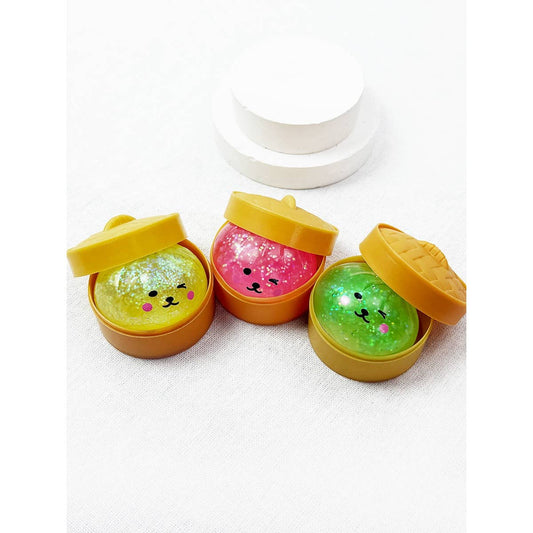 “Steamed, Not Stressed” 🥟 Mini Dumpling Squishies with Steamer Basket (12-Pack) by Love and Repeat