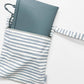 "Tidy Traveler" 🍽️ Slate Blue Brush Stripe Placemat Set by Calla & Friends