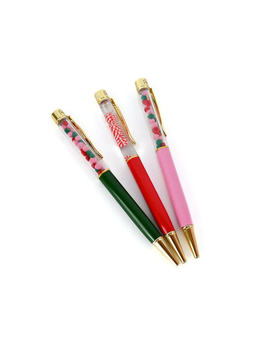 “Dear Santa, Define Good” ✏️ Holiday Confetti Pen Set by Packed Party