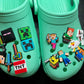 Trendy croc shoe charms for easy DIY personalization